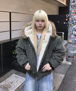 고퀄 털안감 오버핏 집업 야상 먹색