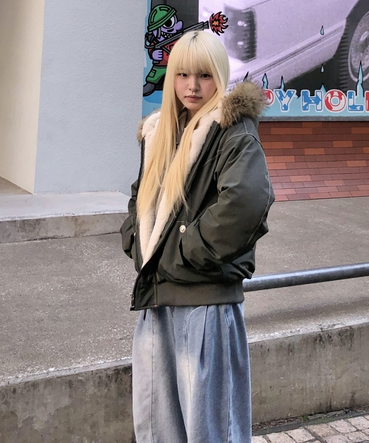 고퀄 털안감 오버핏 집업 야상 먹색