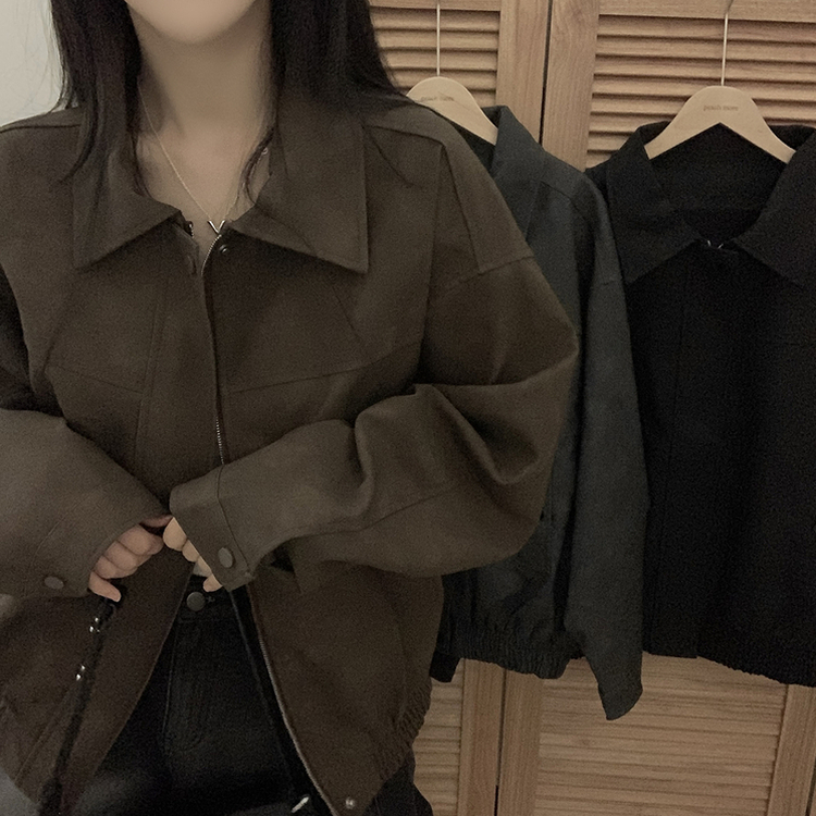 オーバーフィットライダーレザージャケット CHESTNUT BROWN