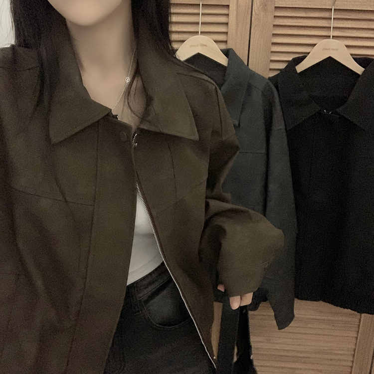 オーバーフィットライダーレザージャケット CHESTNUT BROWN