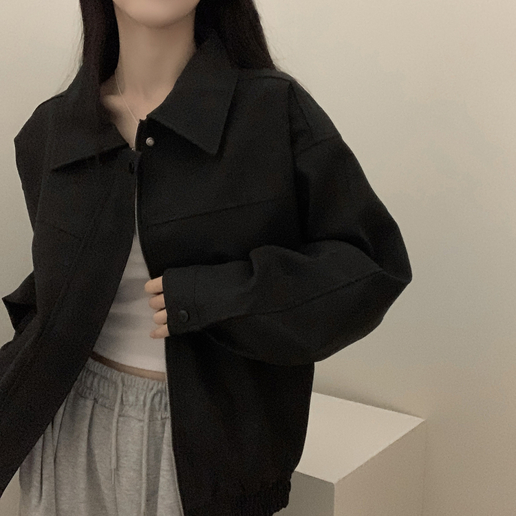 オーバーフィットライダーレザージャケット BLACK