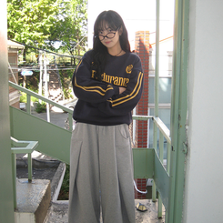 トラックラインプリンティングトレーナー NAVY