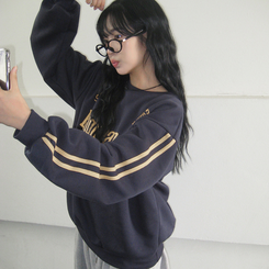 トラックラインプリンティングトレーナー NAVY