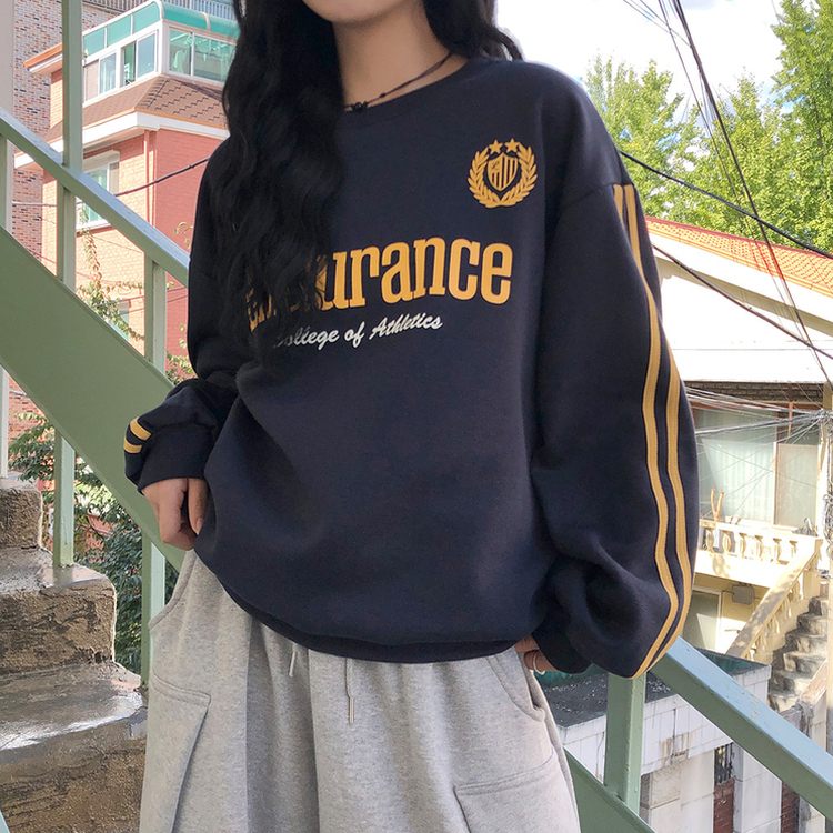 トラックラインプリンティングトレーナー NAVY