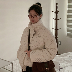 ドットストリングファーショートダウン IVORY