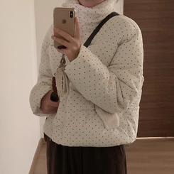 ドットストリングファーショートダウン IVORY