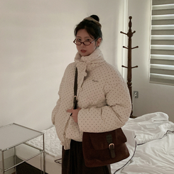 ドットストリングファーショートダウン IVORY