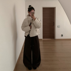 ドットストリングファーショートダウン IVORY