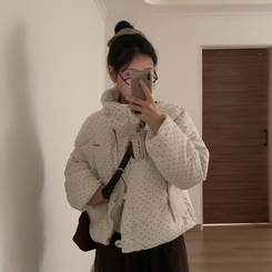 ドットストリングファーショートダウン IVORY