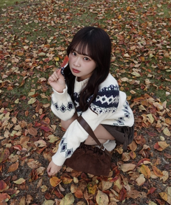 ノルディックラウンドニット IVORY