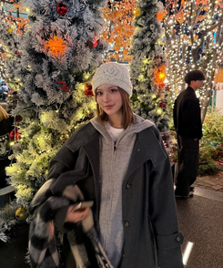 ビンテージコサージュビーニー LIGHT BEIGE