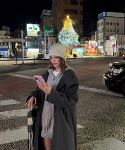 ビンテージコサージュビーニー LIGHT BEIGE