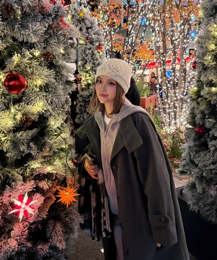 ビンテージコサージュビーニー LIGHT BEIGE