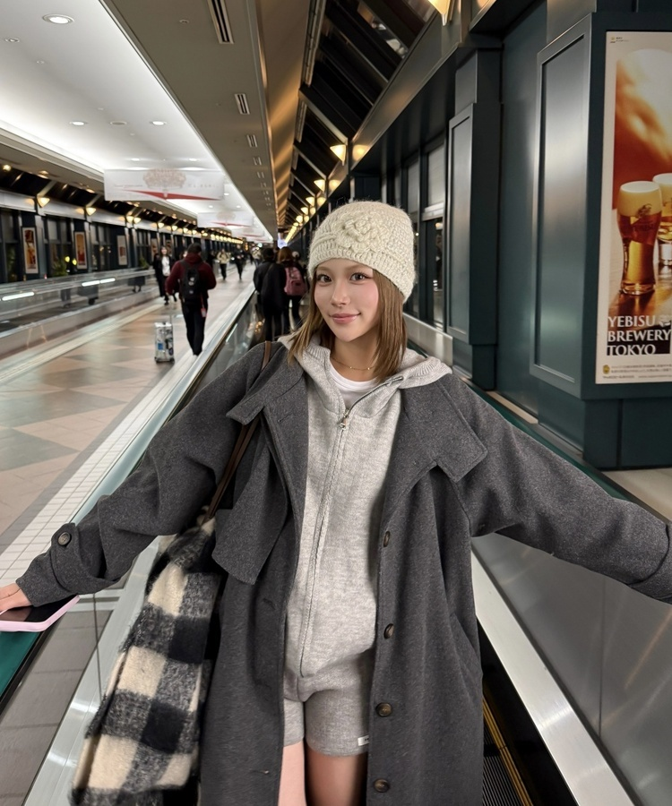 ビンテージコサージュビーニー LIGHT BEIGE