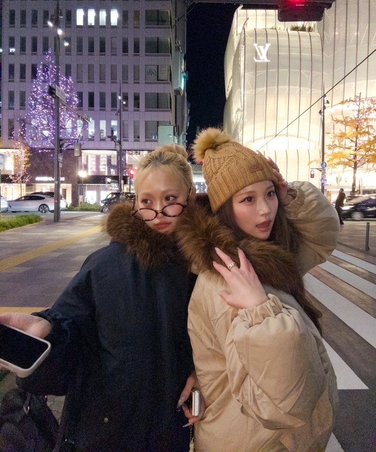 라쿤 양털 후드자켓 털 탈부착 가능 베이지