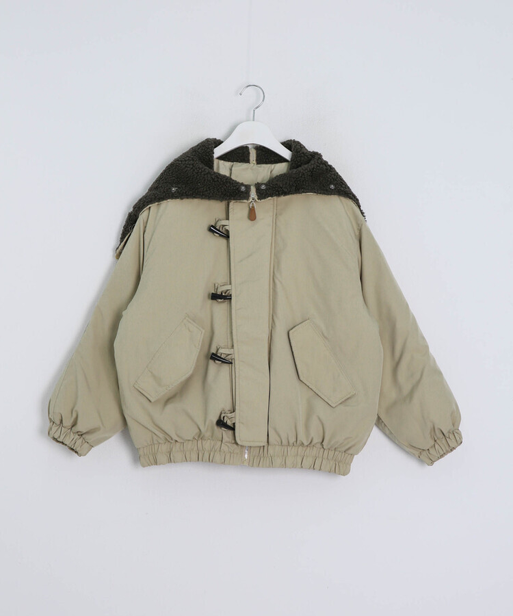 라쿤 양털 후드자켓 털 탈부착 가능