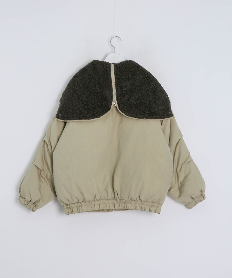 라쿤 양털 후드자켓 털 탈부착 가능