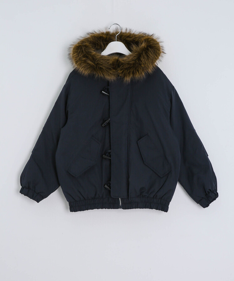 라쿤 양털 후드자켓 털 탈부착 가능