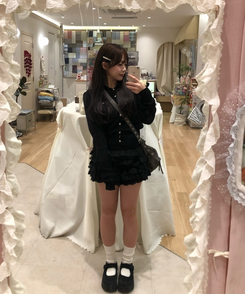 통굽 키높이 레더 메리제인 슈즈 블랙