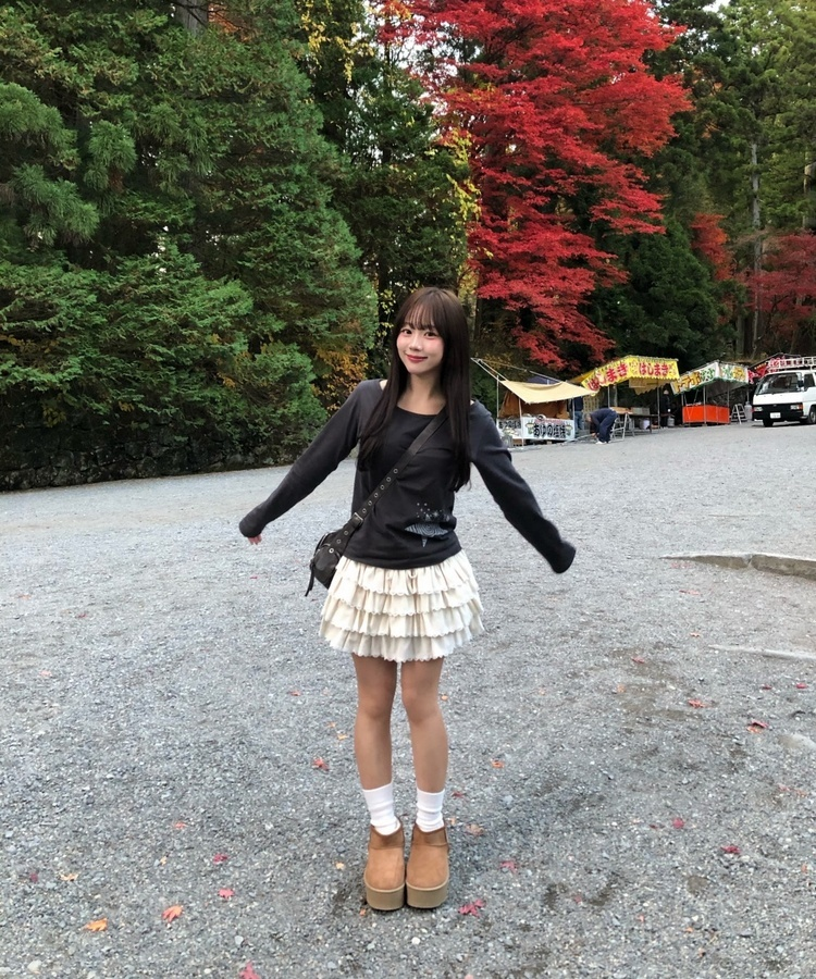 ティアードミニスカート CREAM