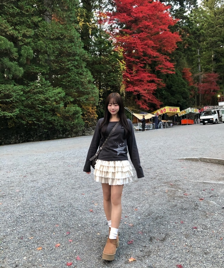 ティアードミニスカート CREAM