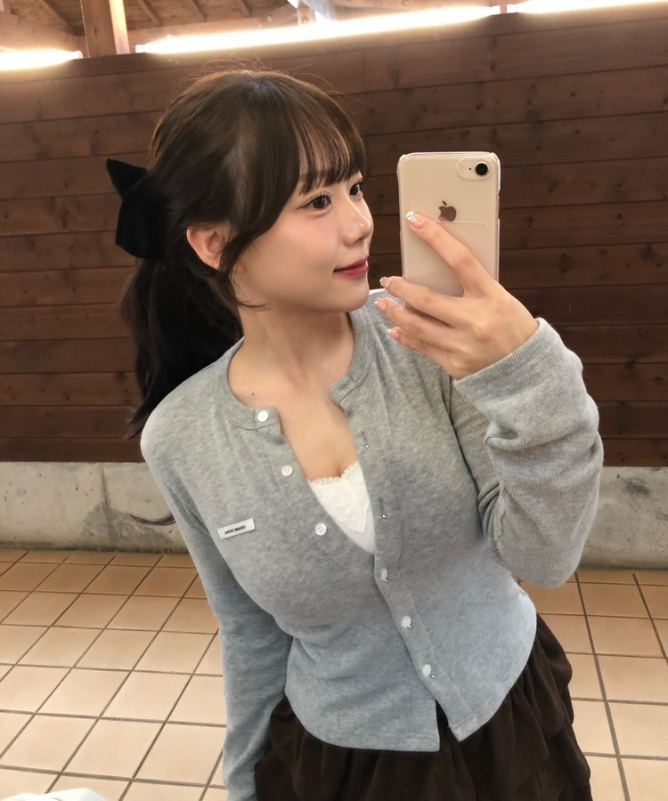 スエードティアードミニスカート BROWN