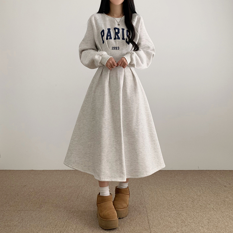 起毛】パリスロングワンピース｜ロングワンピース｜韓国ファッション