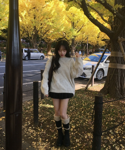 ムートン起毛スエードロングブーツ BLACK