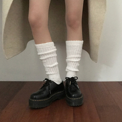 ウォームニットレッグウォーマー靴下(6color) IVORY