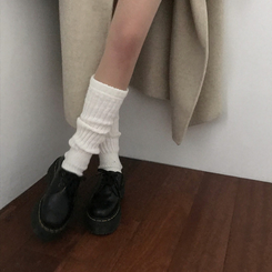 ウォームニットレッグウォーマー靴下(6color) IVORY