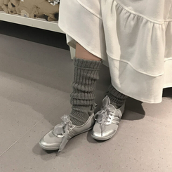 ウォームニットレッグウォーマー靴下(6color) LIGHT GRAY