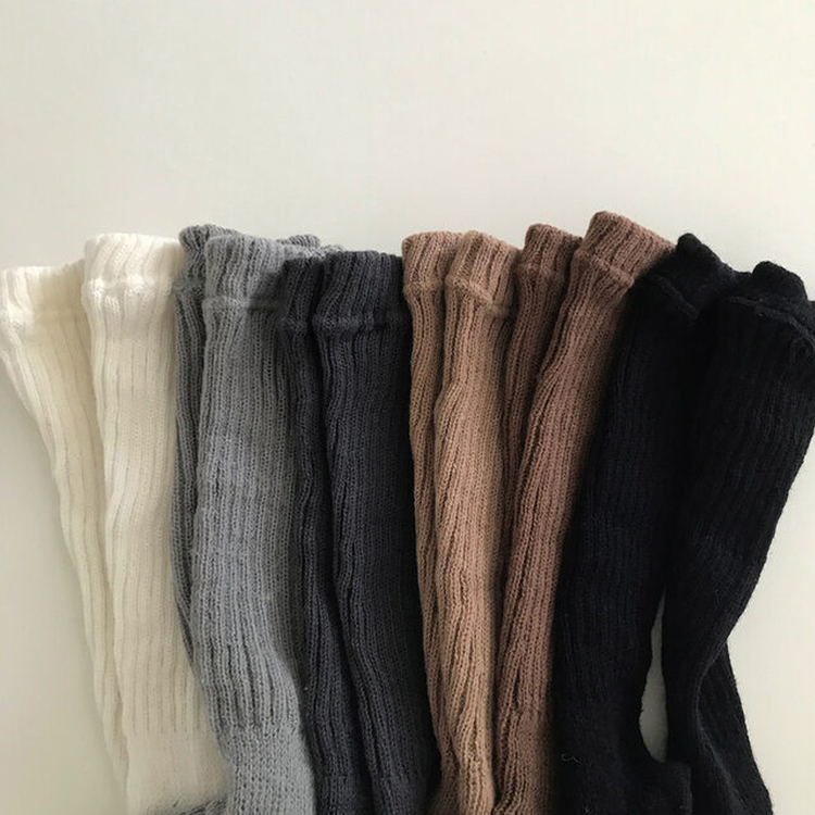 ウォームニットレッグウォーマー靴下(6color)