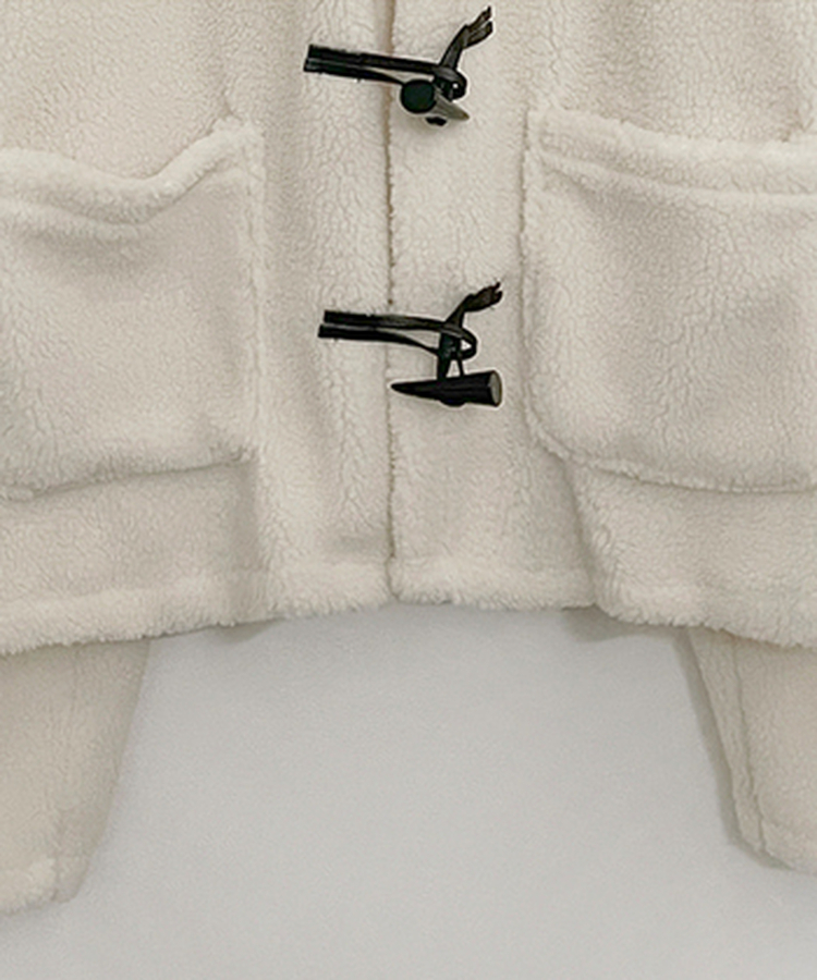 베이글양털뽀글이떡볶이후드무스탕숏자켓점퍼