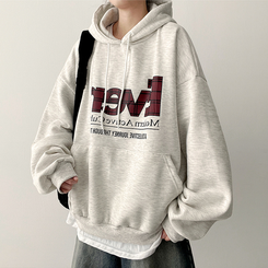 【起毛】チェックポイントパーカー OATMEAL