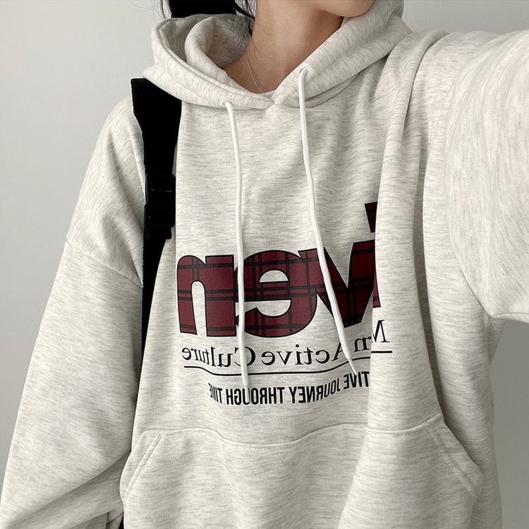 【起毛】チェックポイントパーカー OATMEAL