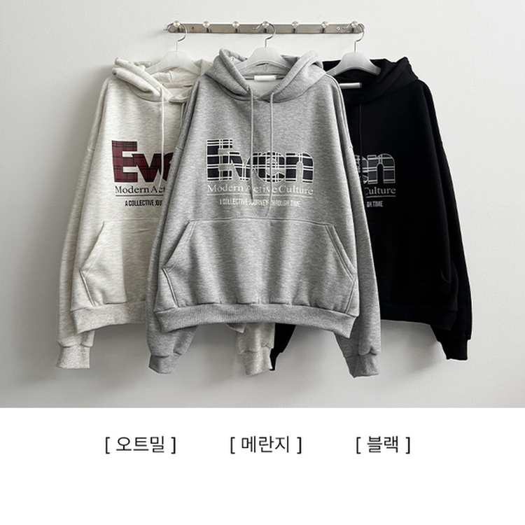 【起毛】チェックポイントパーカー