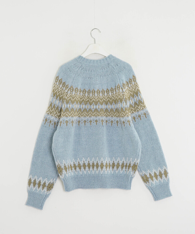 라운드넥 노르딕 니트