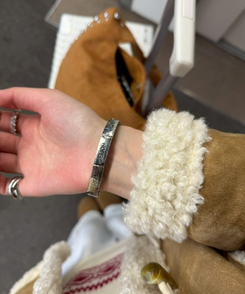 英字ビンテージウォッチ SILVER