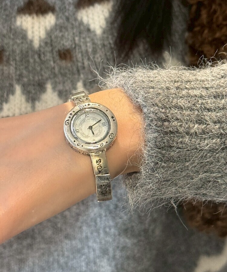英字ビンテージウォッチ SILVER