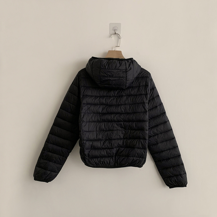 데일리한 무드의 빵빵 겨울 긴팔 데일리 웰론 하이넥 후드 패딩 아우터 경량패딩 오버핏 점퍼