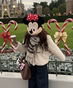 フェイクファーダッフルコート IVORY