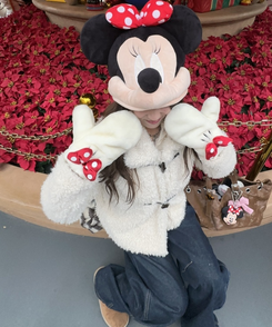 フェイクファーダッフルコート IVORY