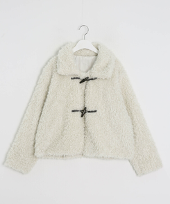 フェイクファーダッフルコート