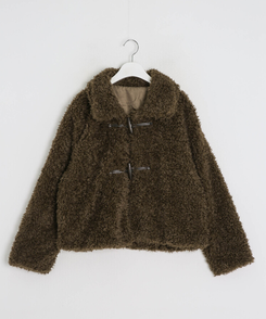 フェイクファーダッフルコート