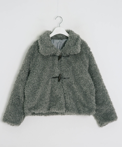 フェイクファーダッフルコート