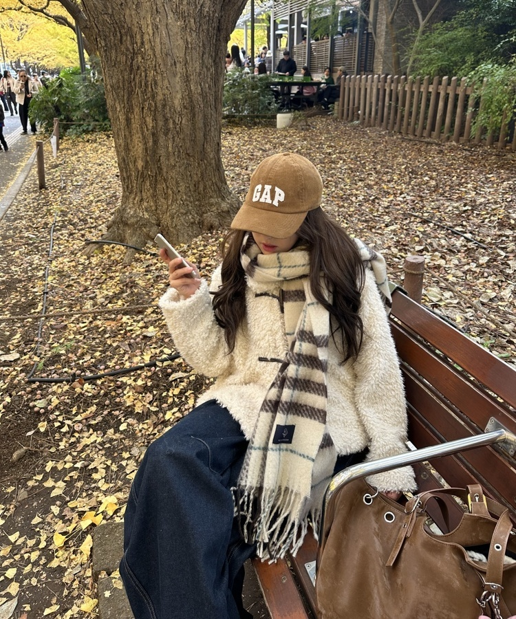 フェイクファーダッフルコート IVORY