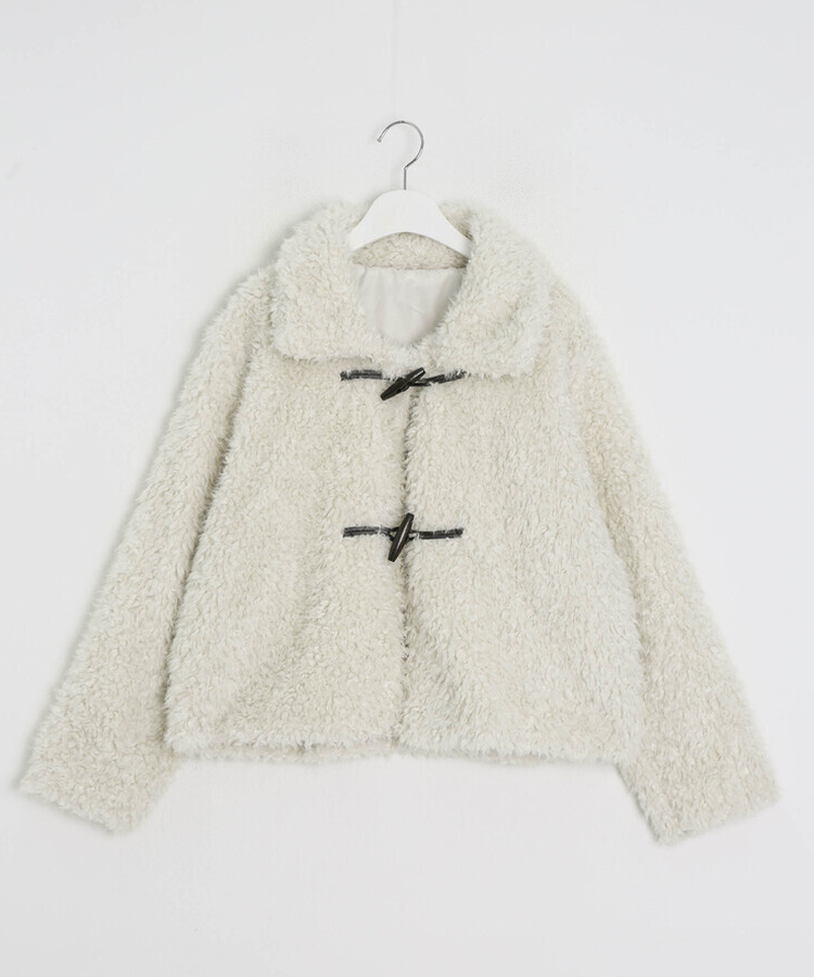 フェイクファーダッフルコート