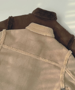 스웨이드 오버핏 하이퀄리티 리버시블 전체 안감 무스탕