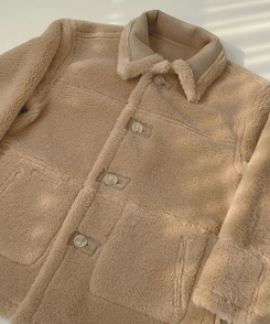 스웨이드 오버핏 하이퀄리티 리버시블 전체 안감 무스탕