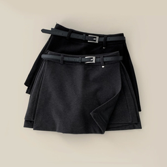 겨울에도 황금비율 보장윈터 도톰 모직 팬던트 포인트 고퀄리티 A라인 스커트 치마바지